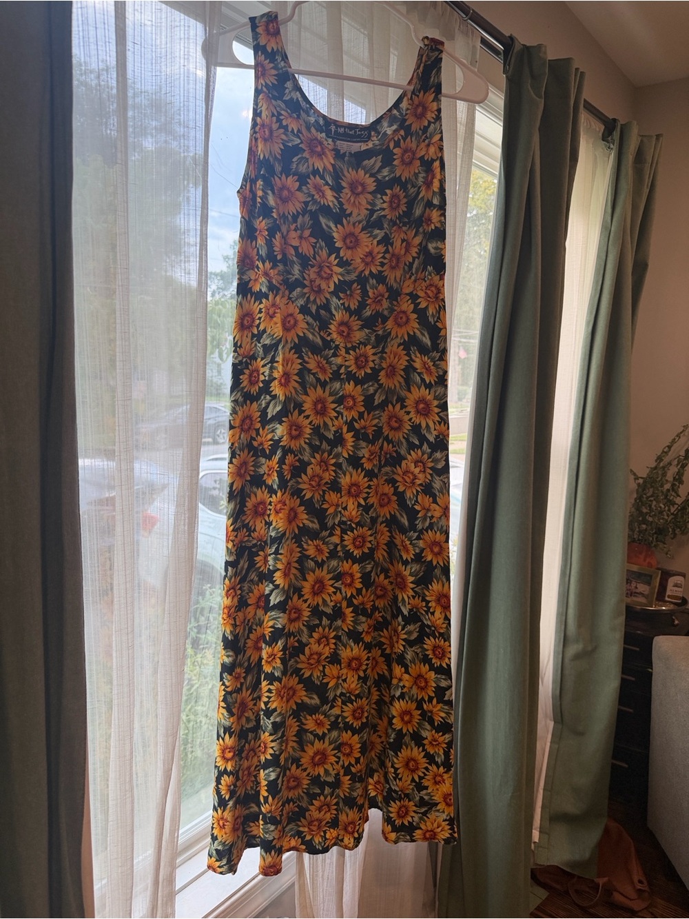 Vintage 90s ALL THAT JAZZ Sunflower Corset Back